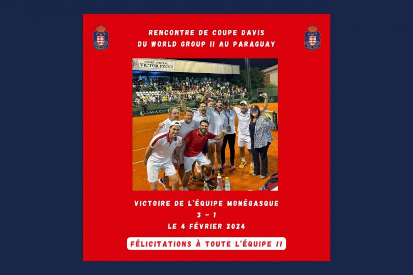 Monegasque victory in Davis cup 